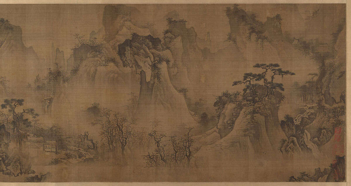 The Four Seasons, Unidentified artist Chinese, active 15th century, Handscroll; ink and color on silk, China 