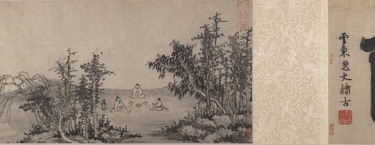 Drinking and Composing Poetry, Yao Shou (Chinese, 1423–1495), Handscroll; ink on paper, China