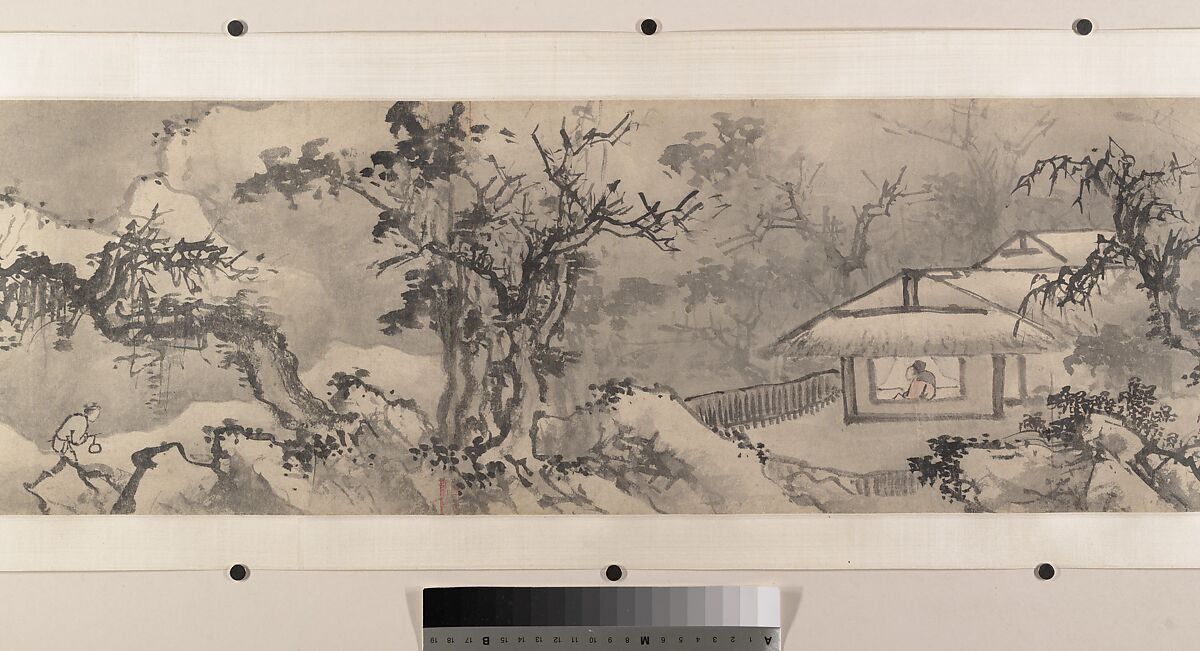 Winter landscape, Attributed to Jiang Song (Chinese, first half 16th century), Handscroll; ink and color on paper, China