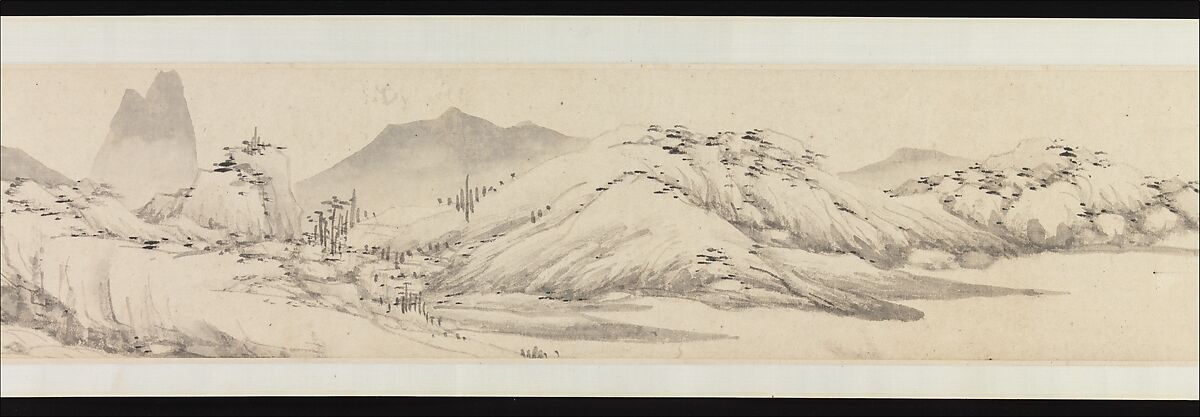 Autumn Colors among Streams and Mountains, Shen Zhou (Chinese, 1427–1509), Handscroll; ink on paper, China