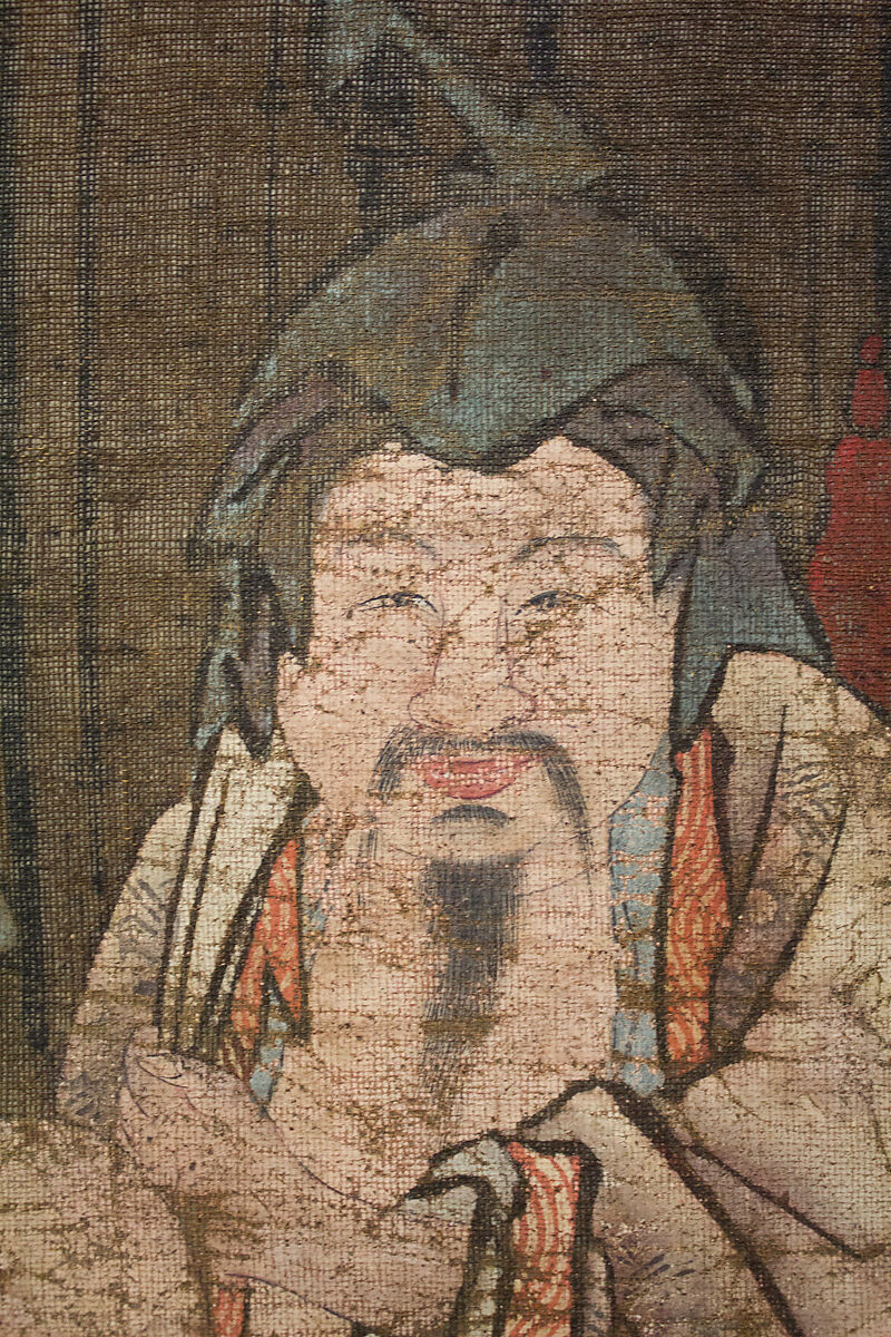 Seven Sages of the Bamboo Grove, Hanging scroll; ink and color on silk, Japan