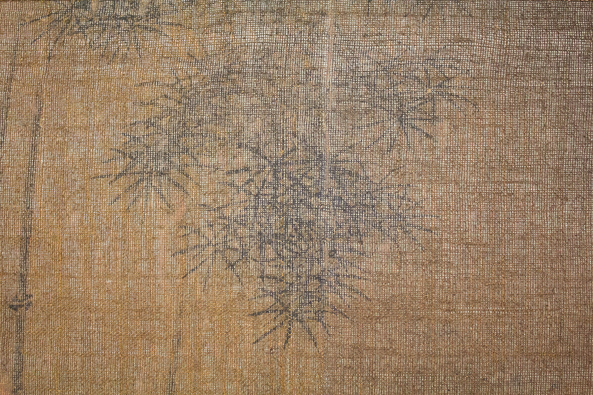 Seven Sages of the Bamboo Grove, Hanging scroll; ink and color on silk, Japan