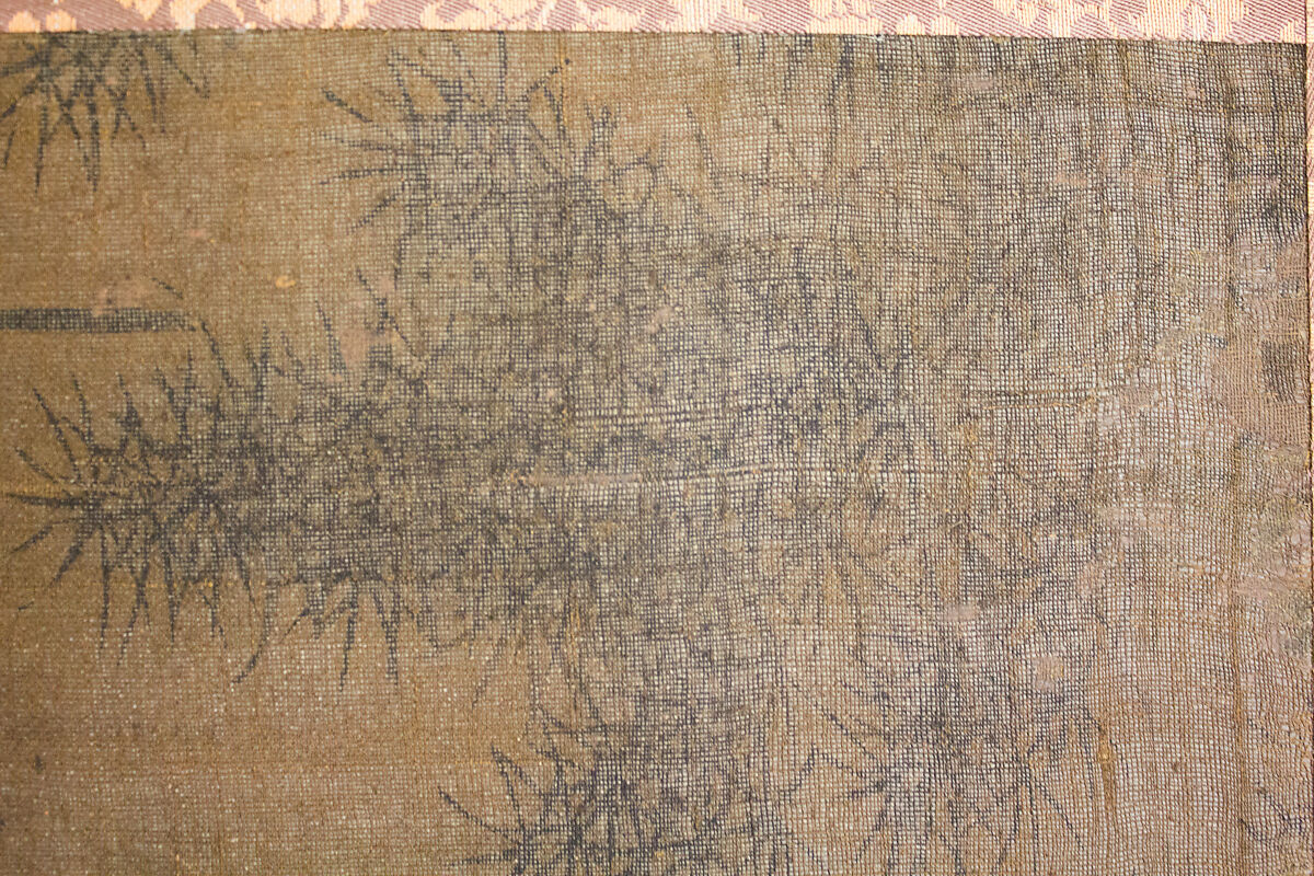 Seven Sages of the Bamboo Grove, Hanging scroll; ink and color on silk, Japan