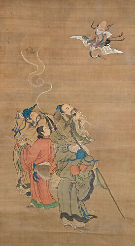Eight Daoist Immortals Welcoming Jurōjin