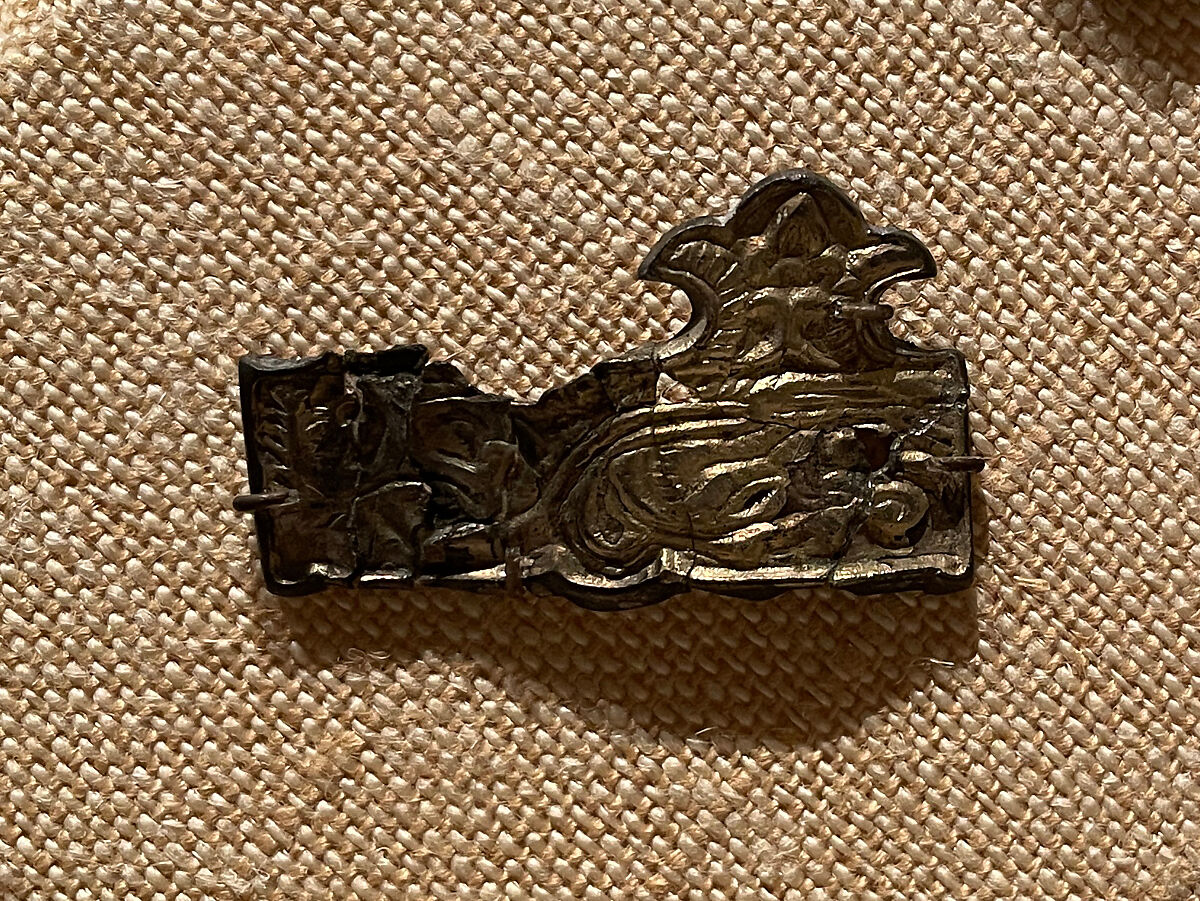 Belt Fittings, Silver; cast, gilded 