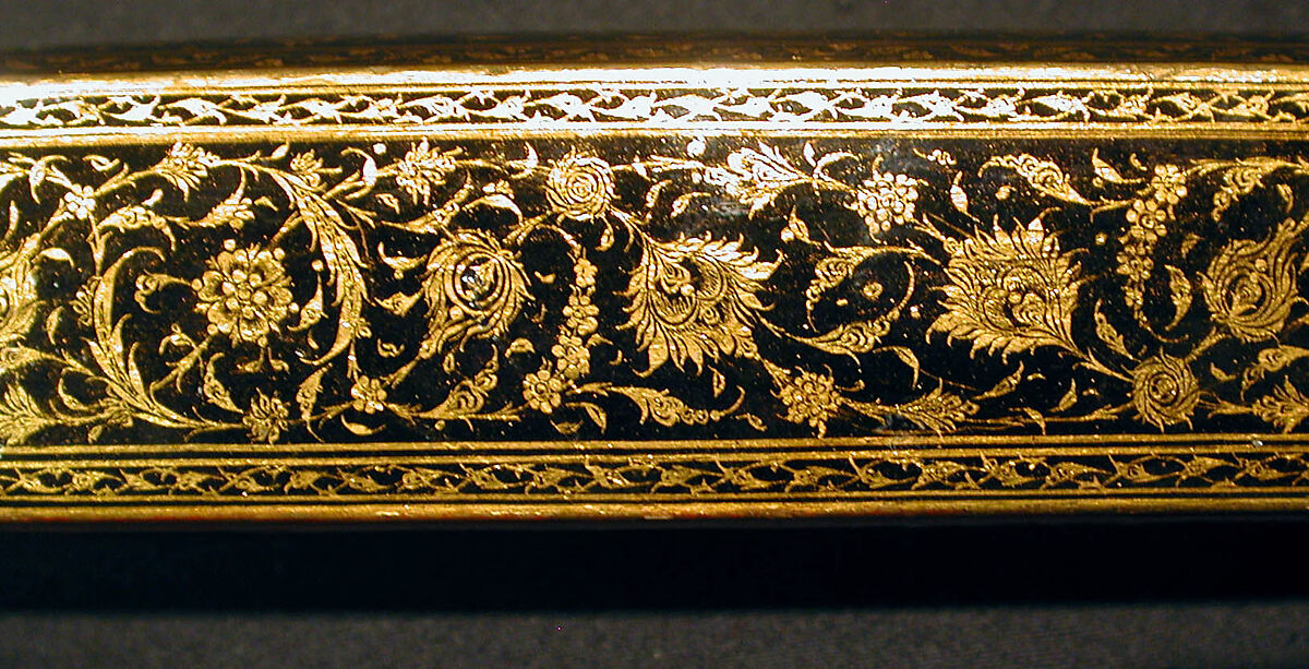Pen Box (Qalamdan), Papier-maché; painted, gilded, and lacquered