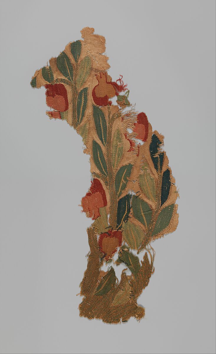 Textile Fragment, Wool, linen; tapestry weave