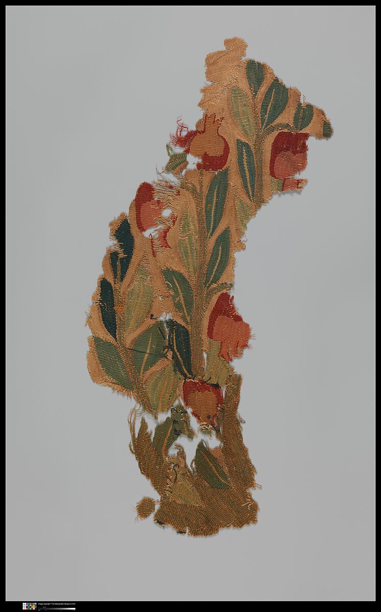 Textile Fragment, Wool, linen; tapestry weave