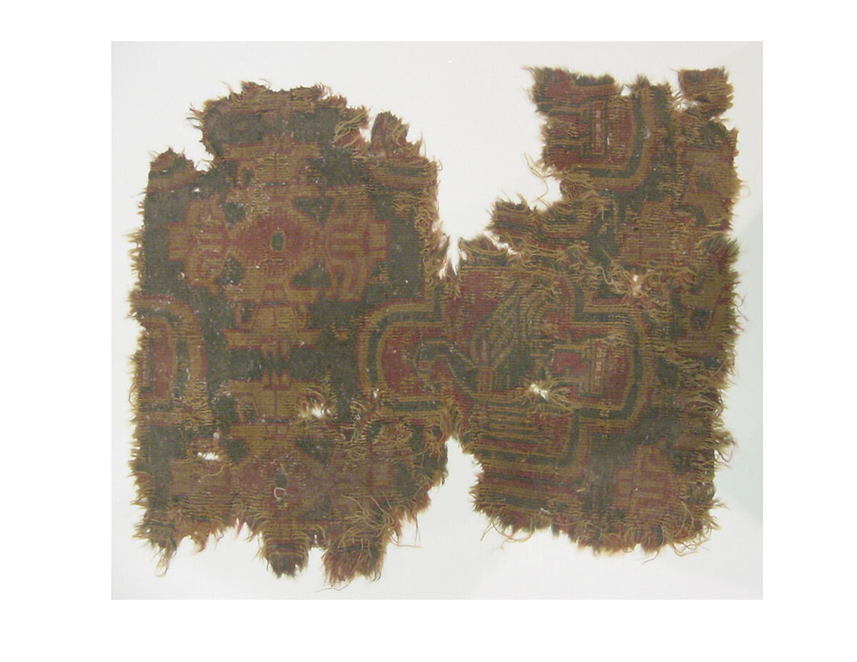 Textile Fragment, Wool, cotton; samite 