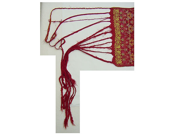 Moroccan Wedding Sash, Silk; woven