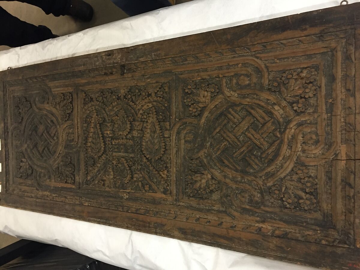 Chest Front, Wood; carved