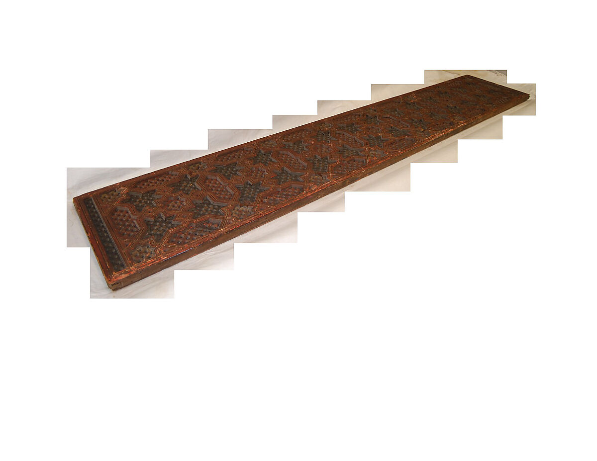 Screen, Wood; turned, carved, and painted