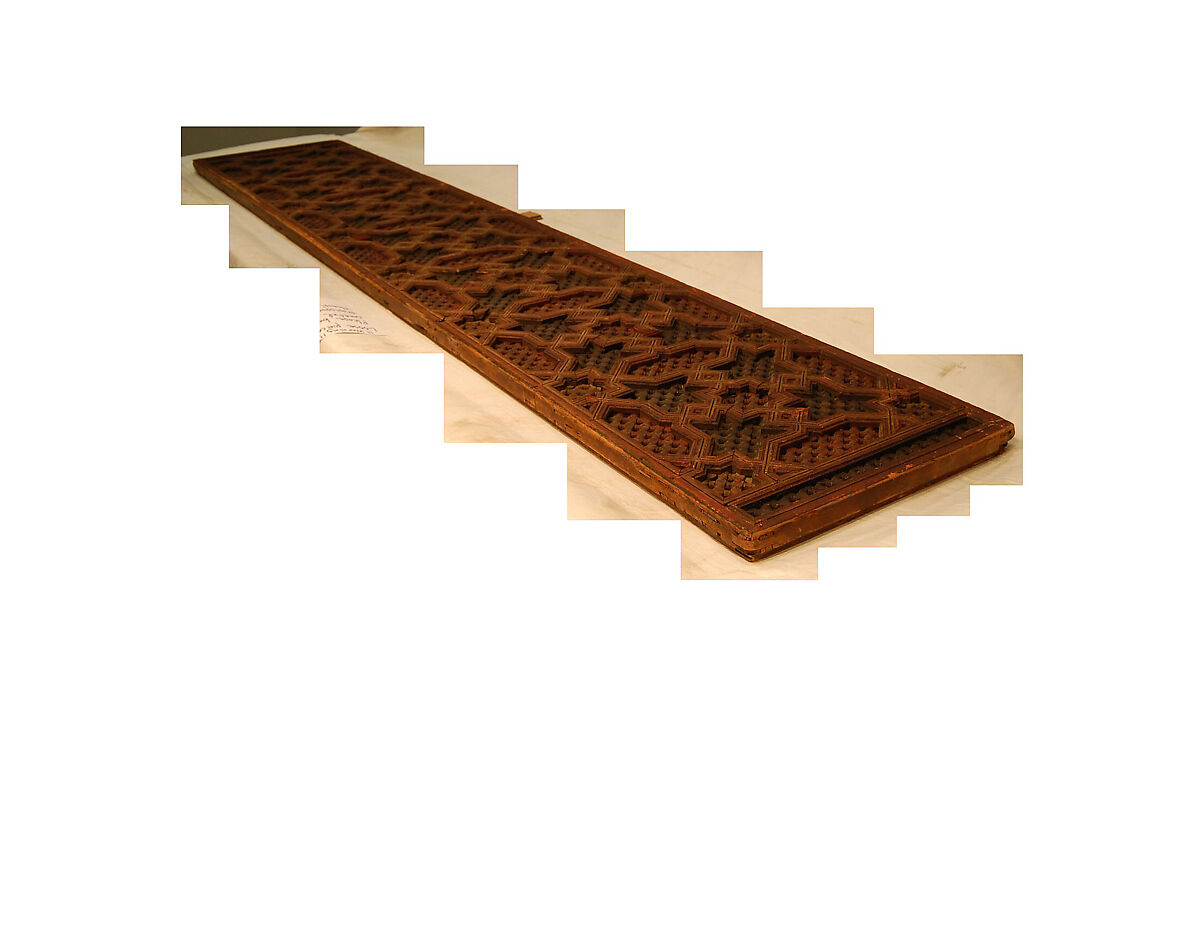 Screen, Wood; turned, carved, and painted