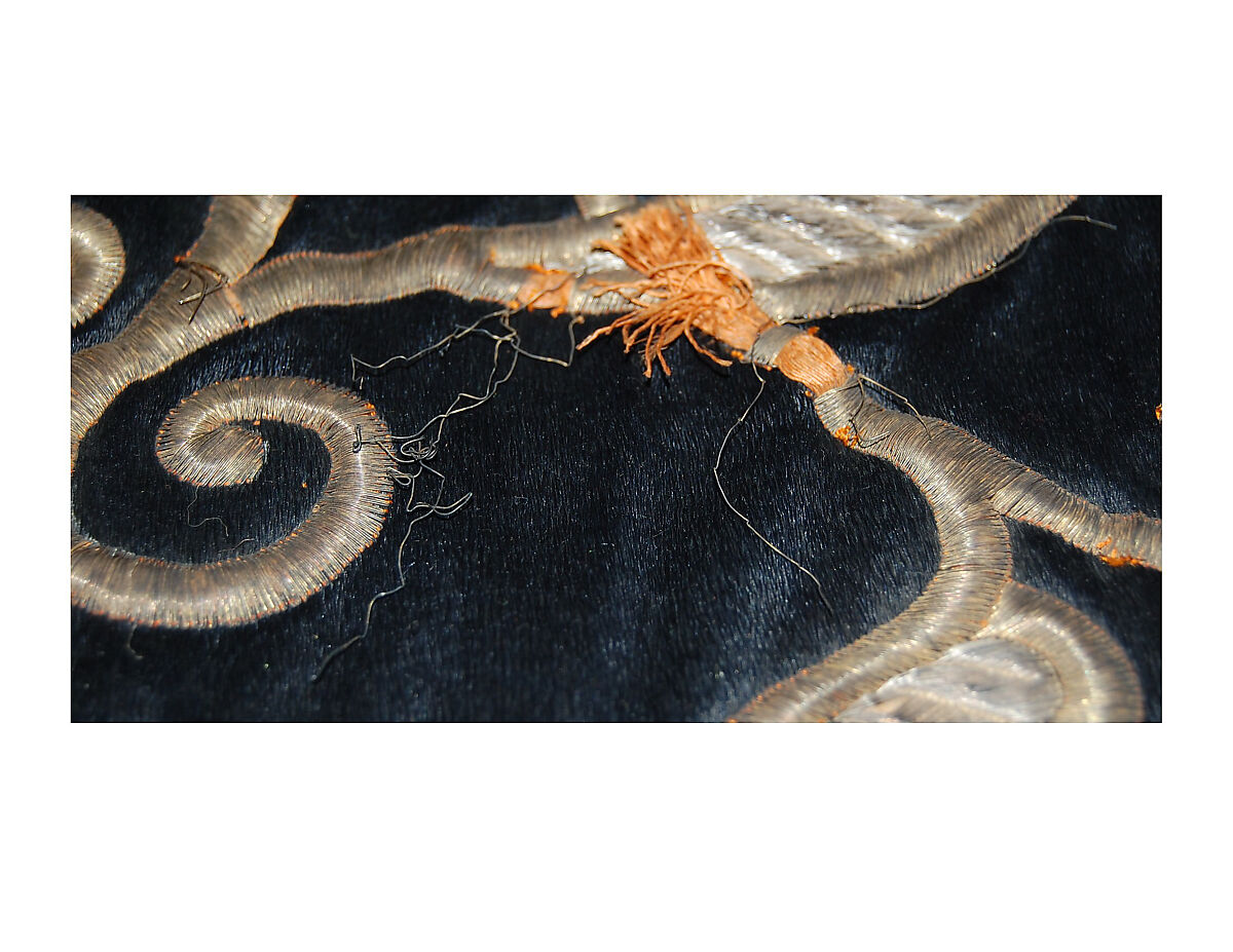 Sitara, Interior Door Curtain of the Ka'ba, Sultan Abdülhamid II (r. 1876–1909), Silk; embroidered with heavy silver and silver-gilt thread with additional colored silk panels