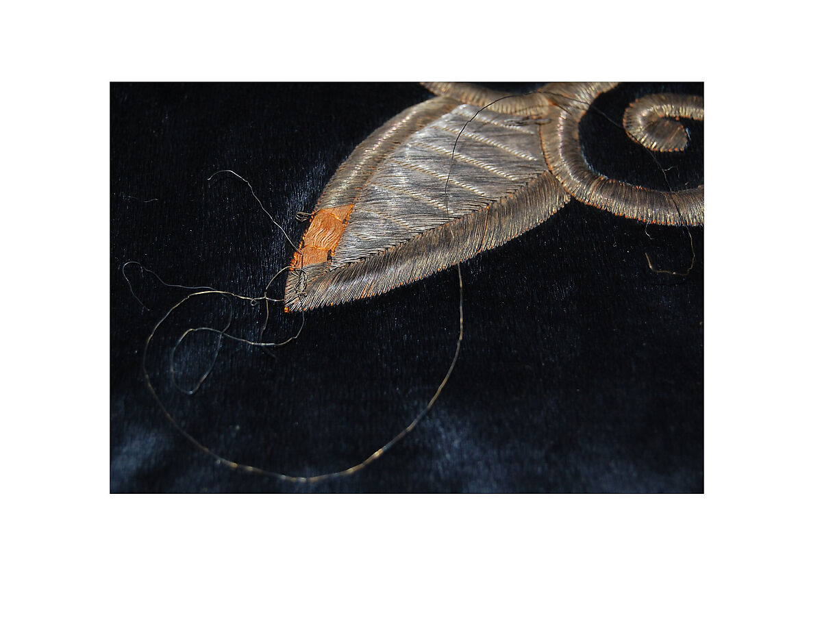 Sitara, Interior Door Curtain of the Ka'ba, Sultan Abdülhamid II (r. 1876–1909), Silk; embroidered with heavy silver and silver-gilt thread with additional colored silk panels