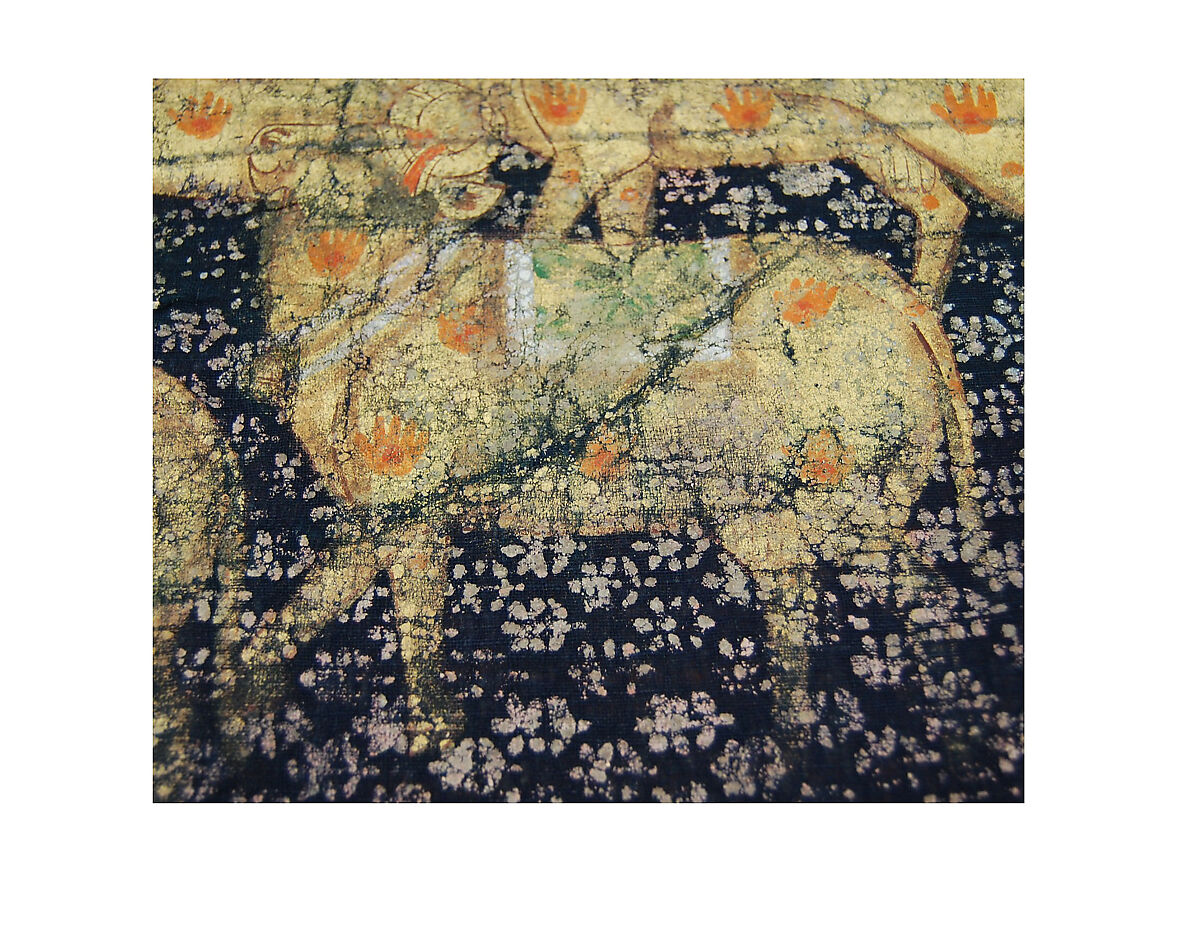 Hanging (Pichwai), Cotton, pigments, gold leaf; plain weave, dyed, and painted