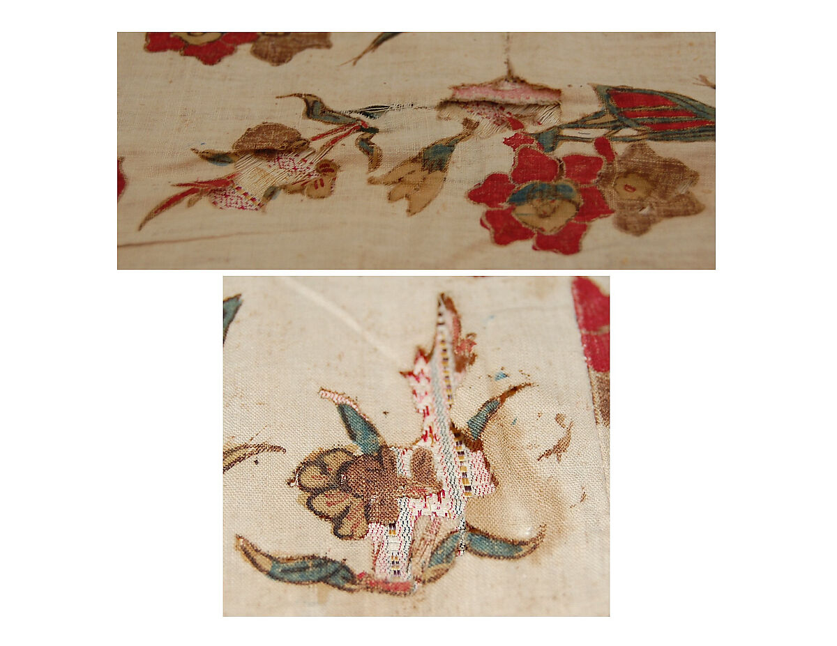 Panel, Cotton; plain weave; mordant painted and dyed, resist dyed (kalamkari)