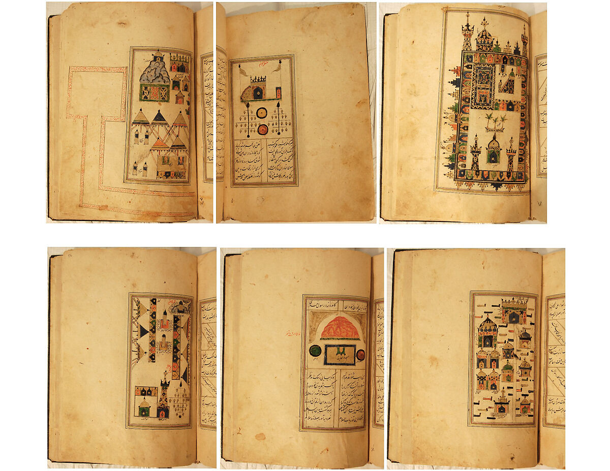 Futuh al-Haramayn (Description of the Holy Cities), Muhi al-Din Lari (Iranian or Indian, died 1521 or 1526/27), Ink, opaque watercolor, gold on paper