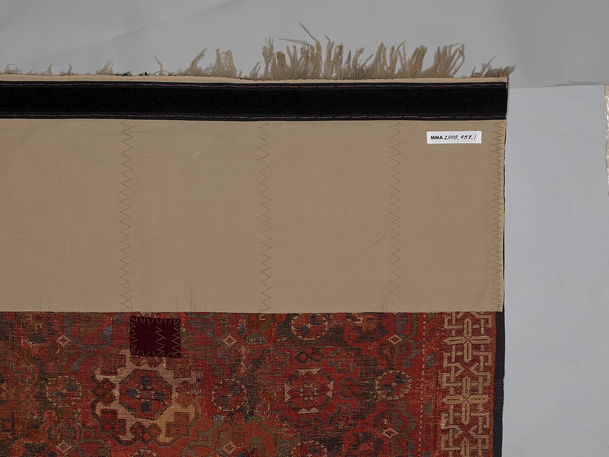 'Holbein' Carpet, Wool; symmetrically (?) knotted pile