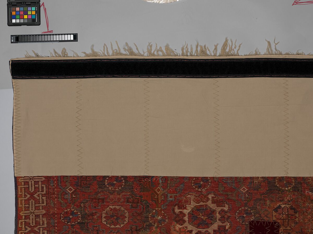 'Holbein' Carpet, Wool; symmetrically (?) knotted pile