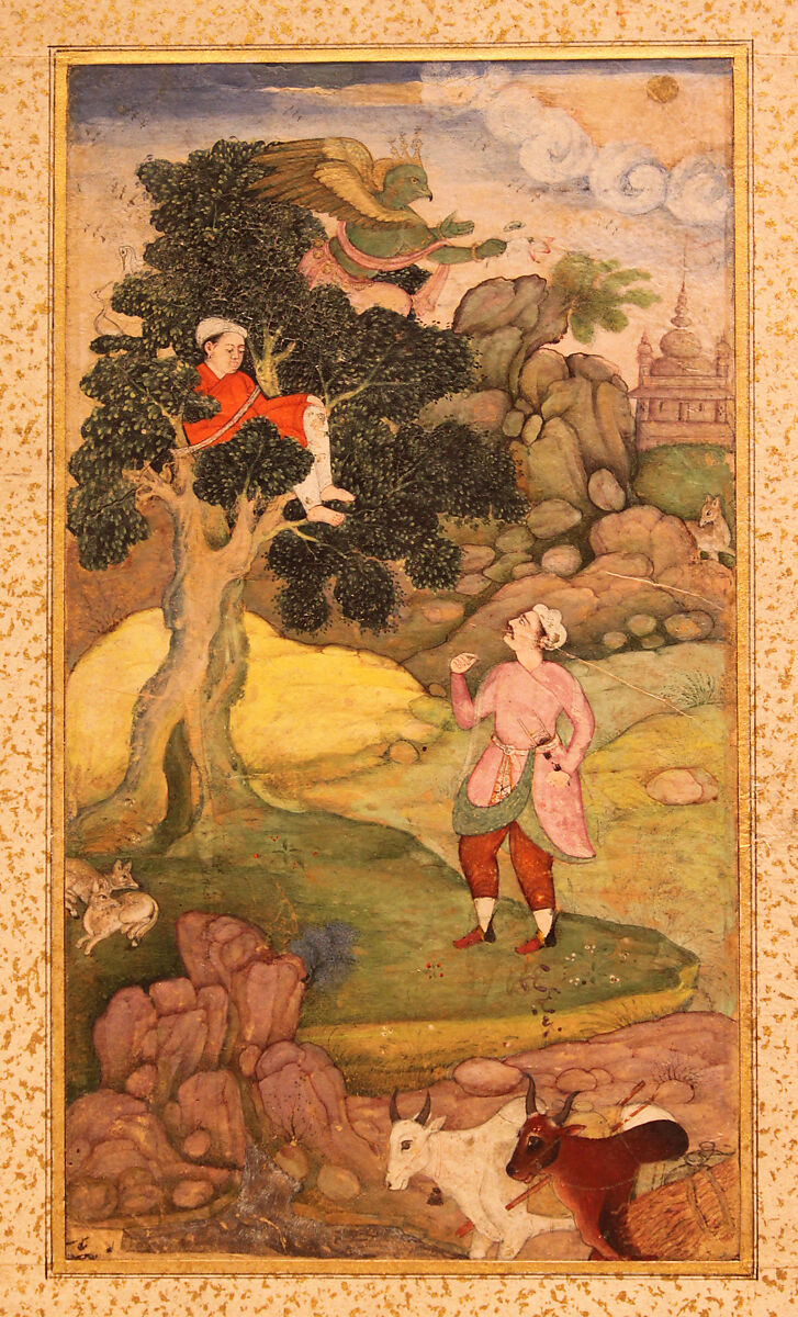 Folio from the Kathasaritsagara, Ink, opaque watercolor, and gold on paper