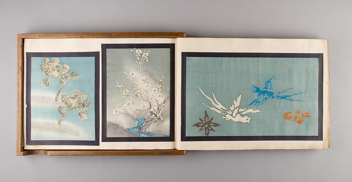 Textile Pattern Sample Book, Album of twenty-five textile samples; various textile dyeing techniques, Japan