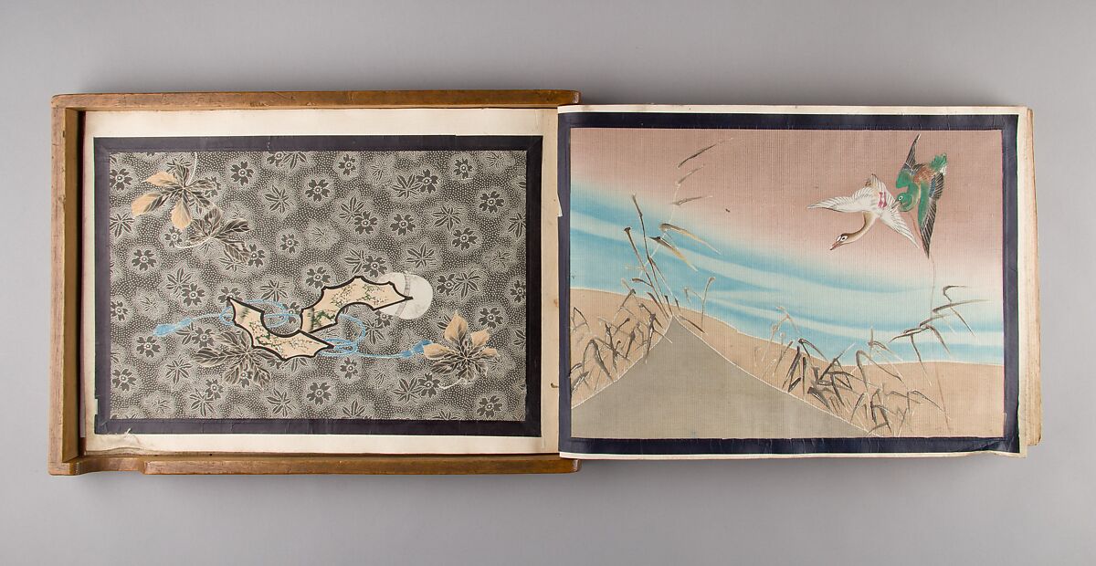 Textile Pattern Sample Book, Album of twenty-five textile samples; various textile dyeing techniques, Japan