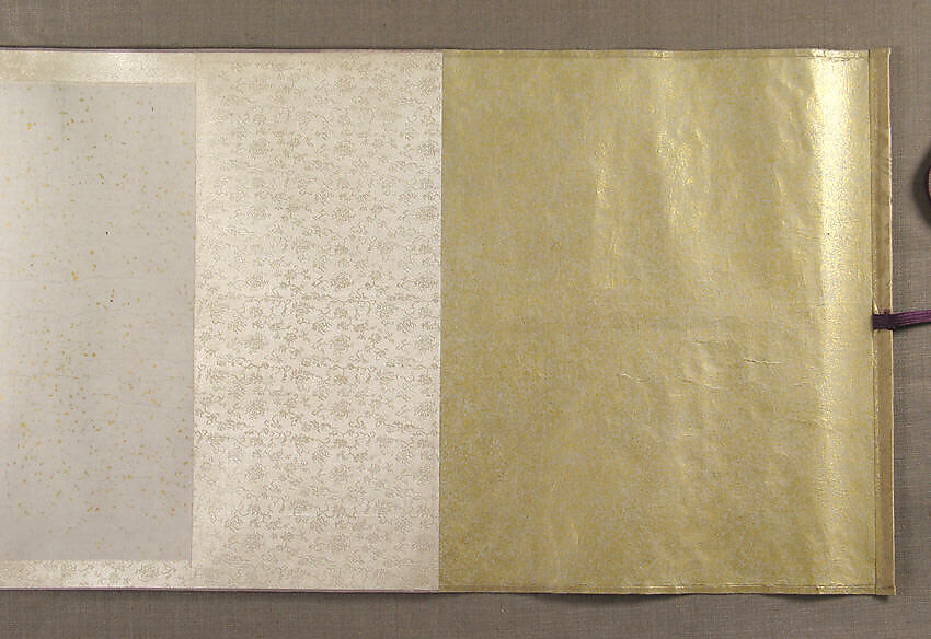 Prose Poem on Fishing, Zhu Yunming (Chinese, 1461–1527)  , or a close follower, Handscroll; ink on gold-flecked paper, China