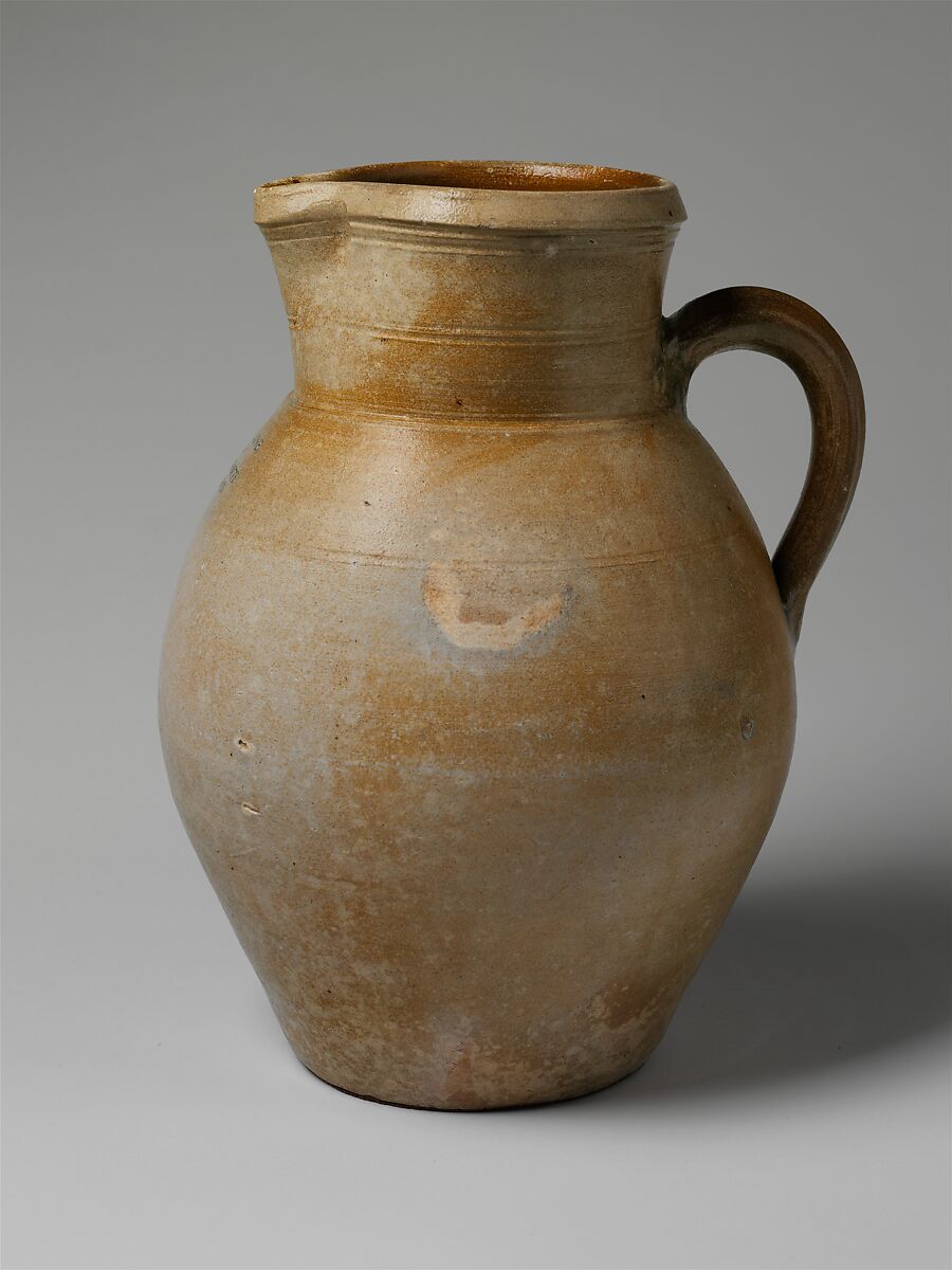 Pitcher, Peleg Armstrong and Erastus Wentworth (active 1814–28), Stoneware, American