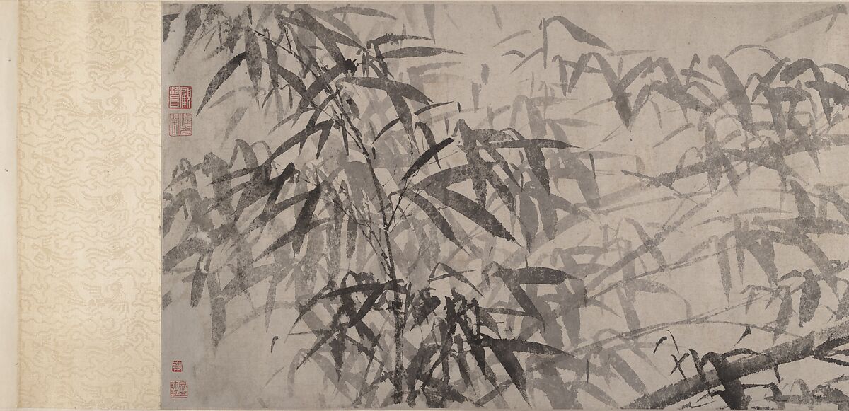 Ink bamboo, Tang Yin (Chinese, 1470–1524), Handscroll; ink on paper, China