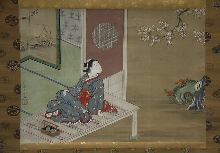 Courtesan Resting on the Veranda