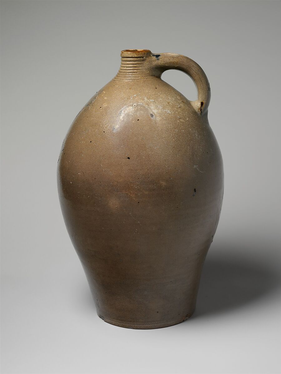 Jug, George Benton and Levi Stewart (active 1815–22), Stoneware, American