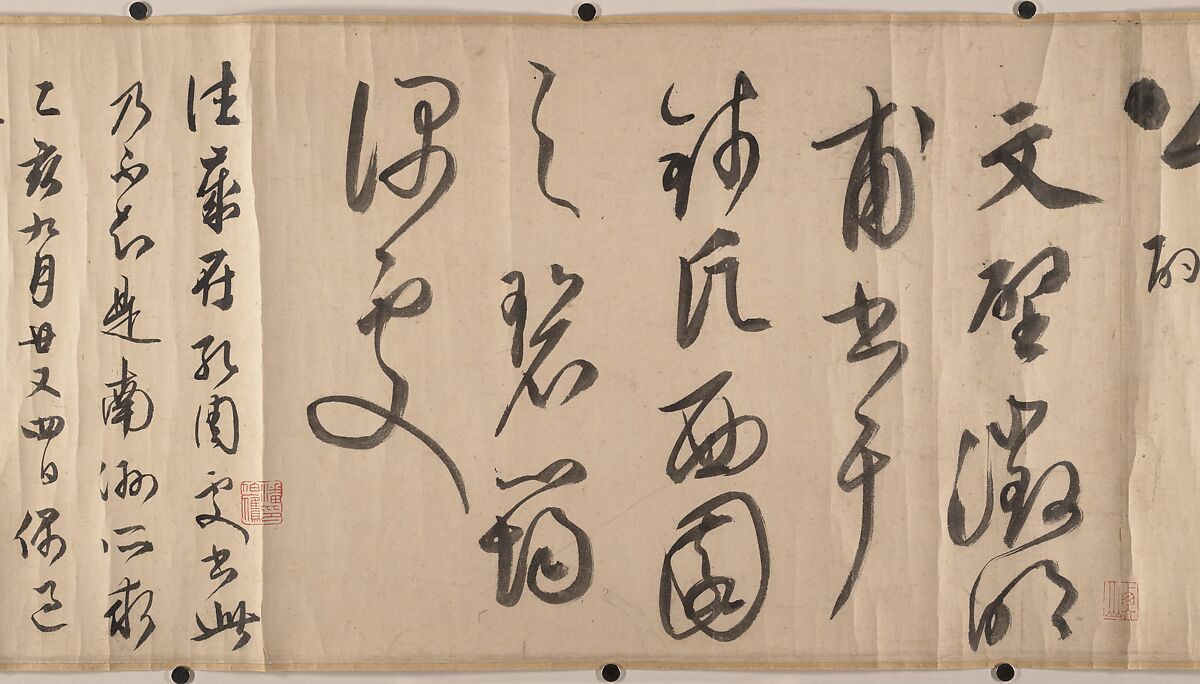 Summer retreat in the eastern grove, Wen Zhengming (Chinese, 1470–1559), Handscroll; ink on paper, China