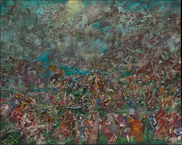 Interrogation, Ali Banisadr  Iranian-American, Oil on linen