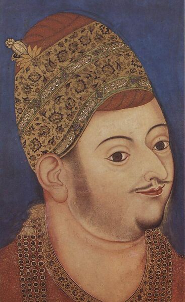 Sultan Ibrahim ‘Adil Shah II, Attributed to the Bikaner Painter, Ink, opaque watercolor, and gold on paper