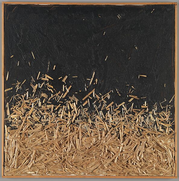 Midsummer Night #10, Marcos Grigorian (Iranian, Kropotkin, Russia 1925–2007 Yerevan, Armenia), Straw compound on canvas 