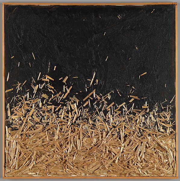 Midsummer Night #10, Marcos Grigorian (Iranian, Kropotkin, Russia 1925–2007 Yerevan, Armenia), Straw compound on canvas