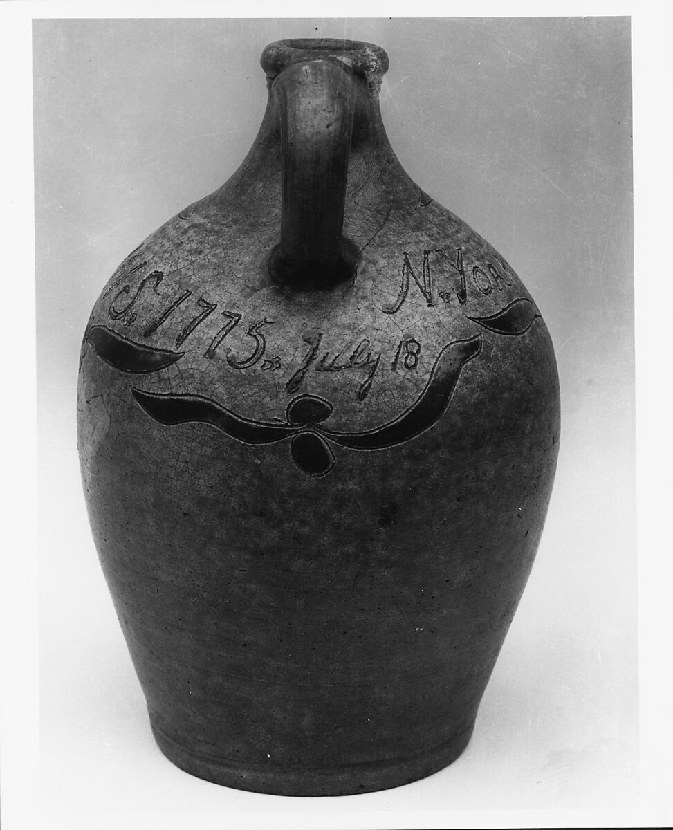 Jug, John Crolius (1733–1812), Stoneware, American