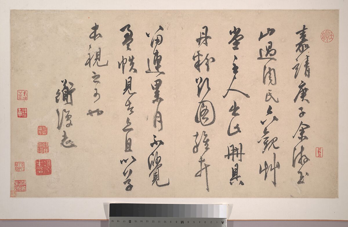 Garden Flowers, After Chen Chun (Chinese, 1483–1544), Album of sixteen paintings and one leaf of calligraphy; ink and color on paper, China