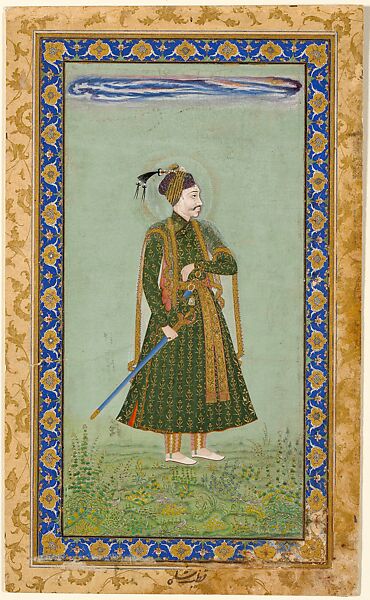 Sultan 'Abdullah Qutb Shah, Ink, opaque watercolor, and gold on paper 
