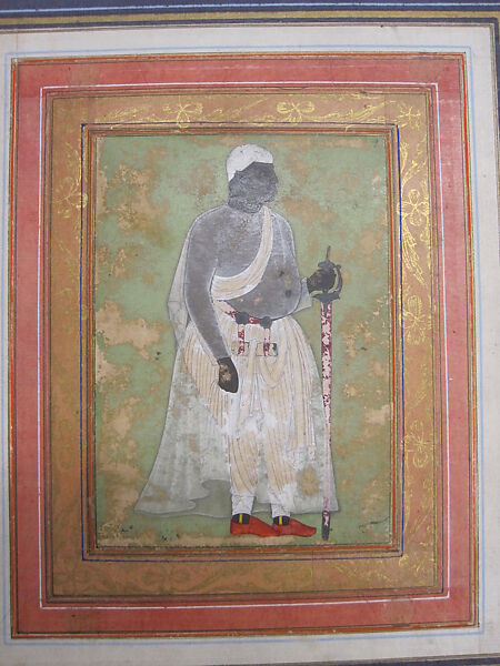 Portrait of Malik 'Ambar, Ink, opaque watercolor, and gold on paper