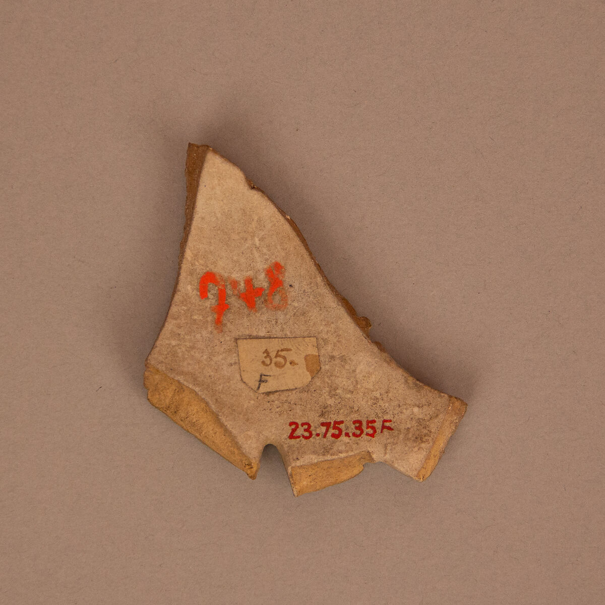 Ceramic Fragment, Earthenware; glazed