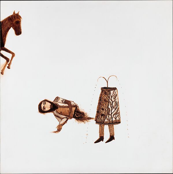 Eternal War, Second Circle, Samira Abbassy (Iranian, born Ahwaz, 1965), Oil on gesso