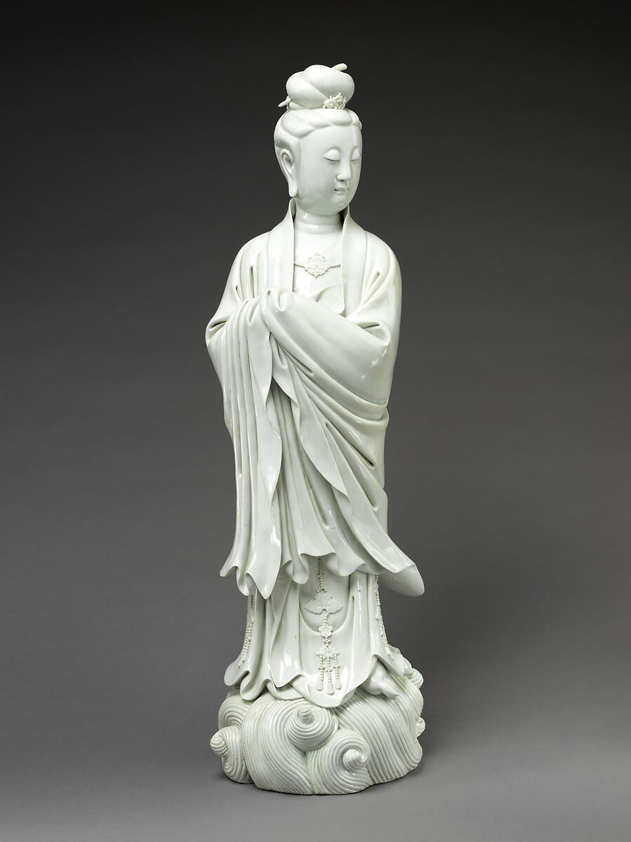 White-Robed Guanyin, Porcelain with white glaze (Dehua ware), China