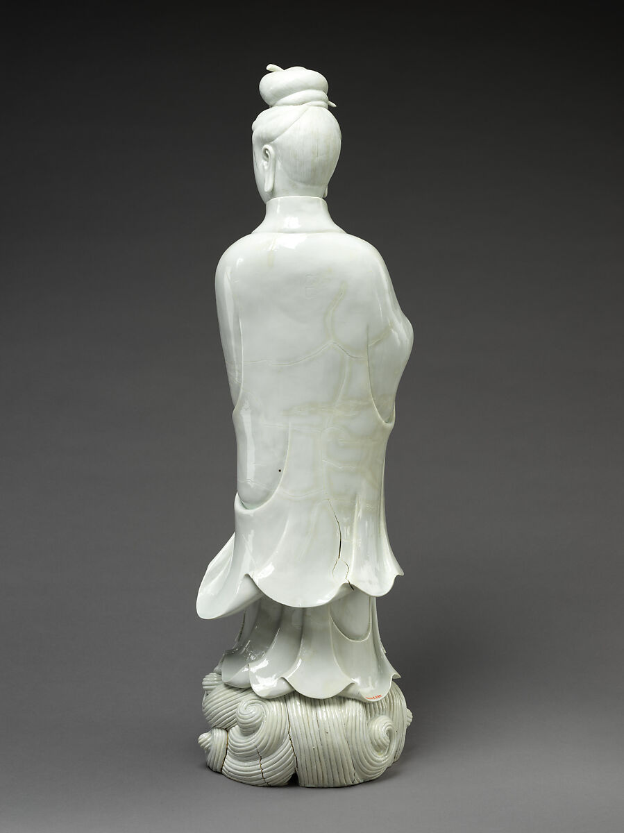 White-Robed Guanyin, Porcelain with white glaze (Dehua ware), China