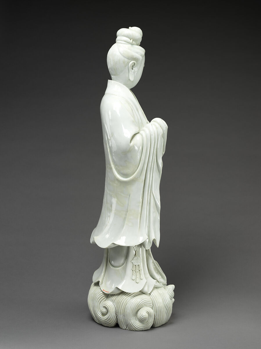 White-Robed Guanyin, Porcelain with white glaze (Dehua ware), China