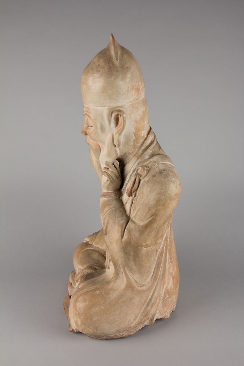Seated Immortal, Pottery, China