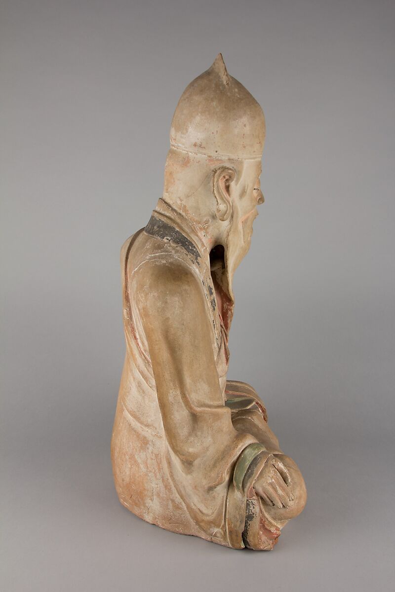 Seated Immortal, Pottery, China