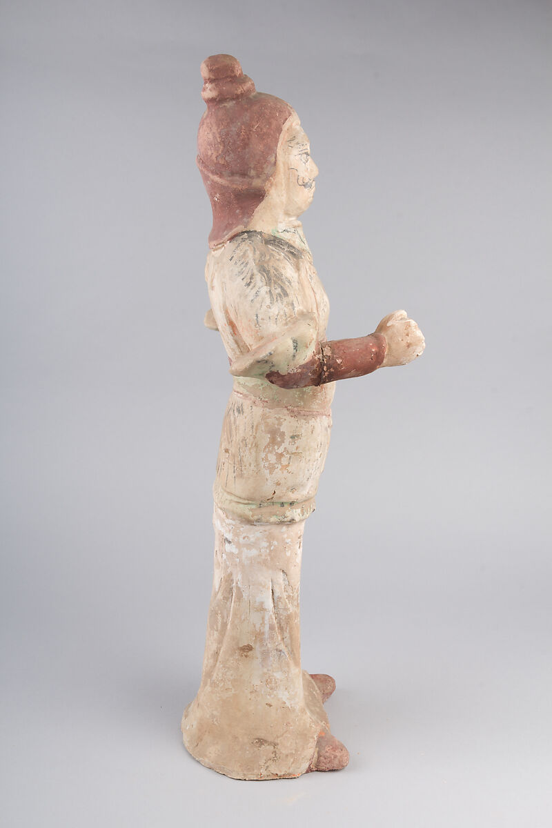 Warrior, Earthenware with traces of pigment, China