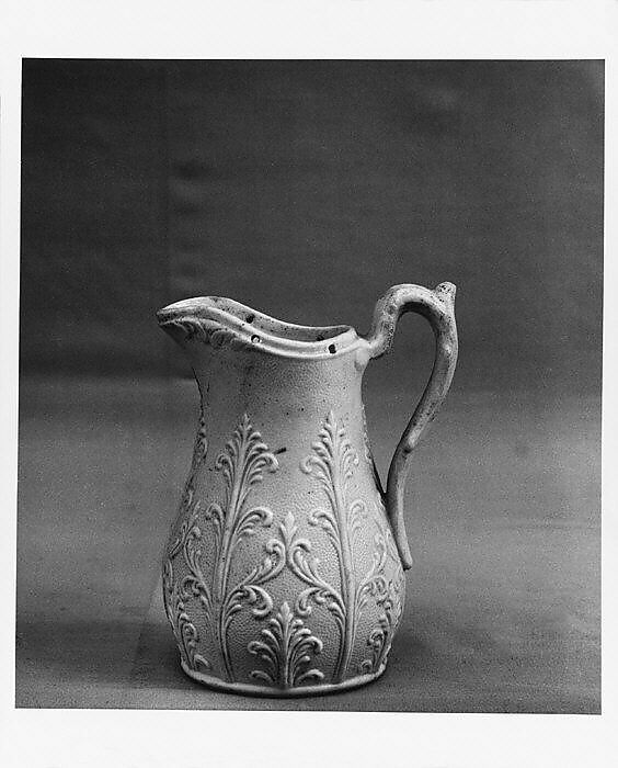 Jug, United States Pottery Company (1852–58), Parian porcelain, American